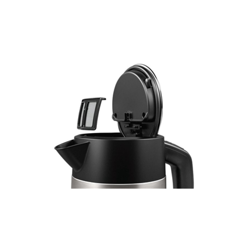Bosch , Kettle , DesignLine TWK4P440 , Electric , 2400 W , 1.7 L , Stainless steel , 360° rotational base , Stainless steel/Black