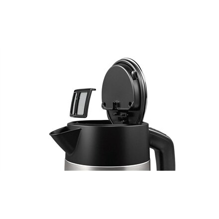 Bosch , Kettle , DesignLine TWK4P440 , Electric , 2400 W , 1.7 L , Stainless steel , 360° rotational base , Black/Stainless Steel