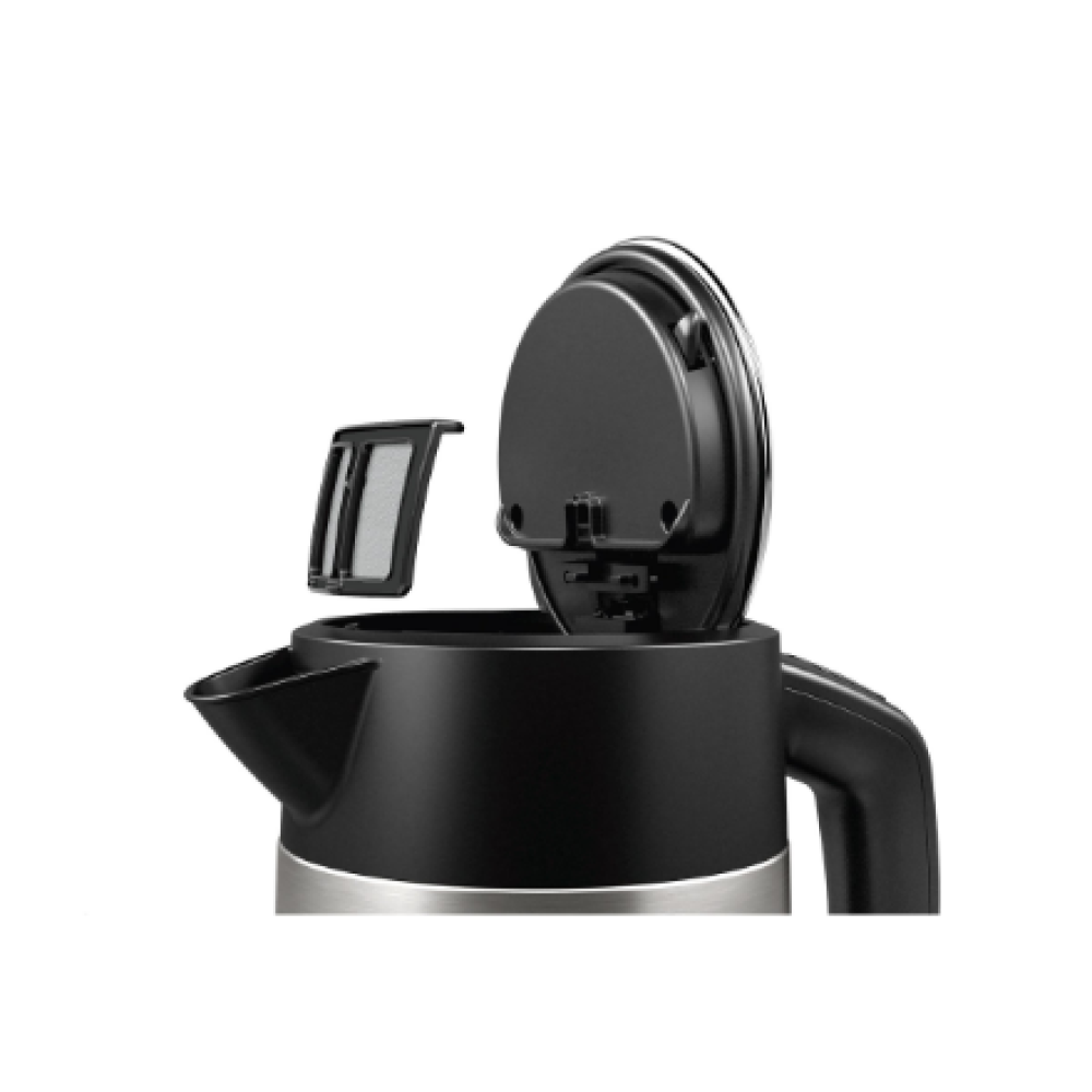 Bosch , Kettle , DesignLine TWK4P440 , Electric , 2400 W , 1.7 L , Stainless steel , 360° rotational base , Stainless steel/Black