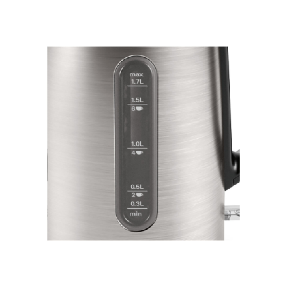 Bosch , Kettle , DesignLine TWK4P440 , Electric , 2400 W , 1.7 L , Stainless steel , 360° rotational base , Stainless steel/Black
