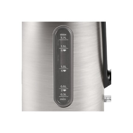 Bosch , Kettle , DesignLine TWK4P440 , Electric , 2400 W , 1.7 L , Stainless steel , 360° rotational base , Black/Stainless Steel