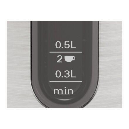 Bosch , Kettle , DesignLine TWK4P440 , Electric , 2400 W , 1.7 L , Stainless steel , 360° rotational base , Black/Stainless Steel