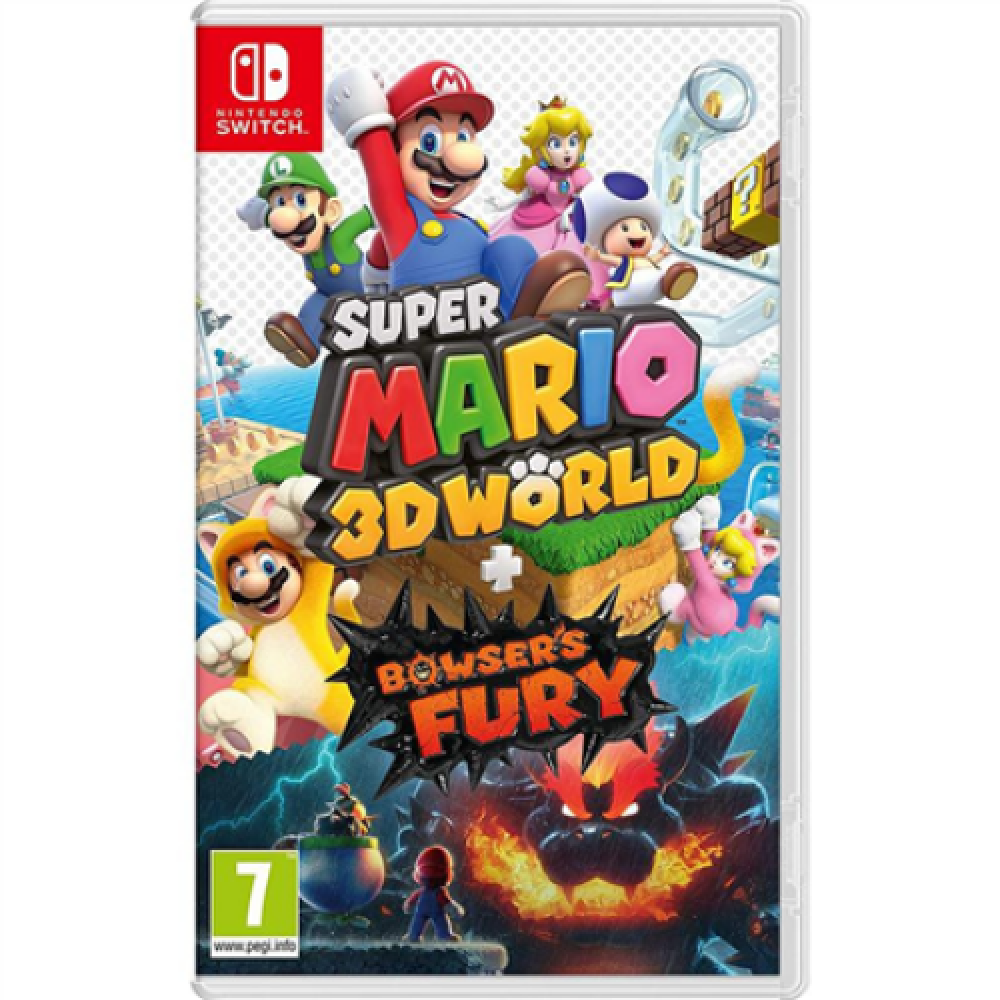 Nintendo Super Mario 3D World + Bowsers Fury Switch Enjoy two Mario adventures solo or with friends. Pounce and climb through dozens of colorful courses. Mario (and his friends) can use a variety of power-ups like the Super Bell, which grants catlike abil
