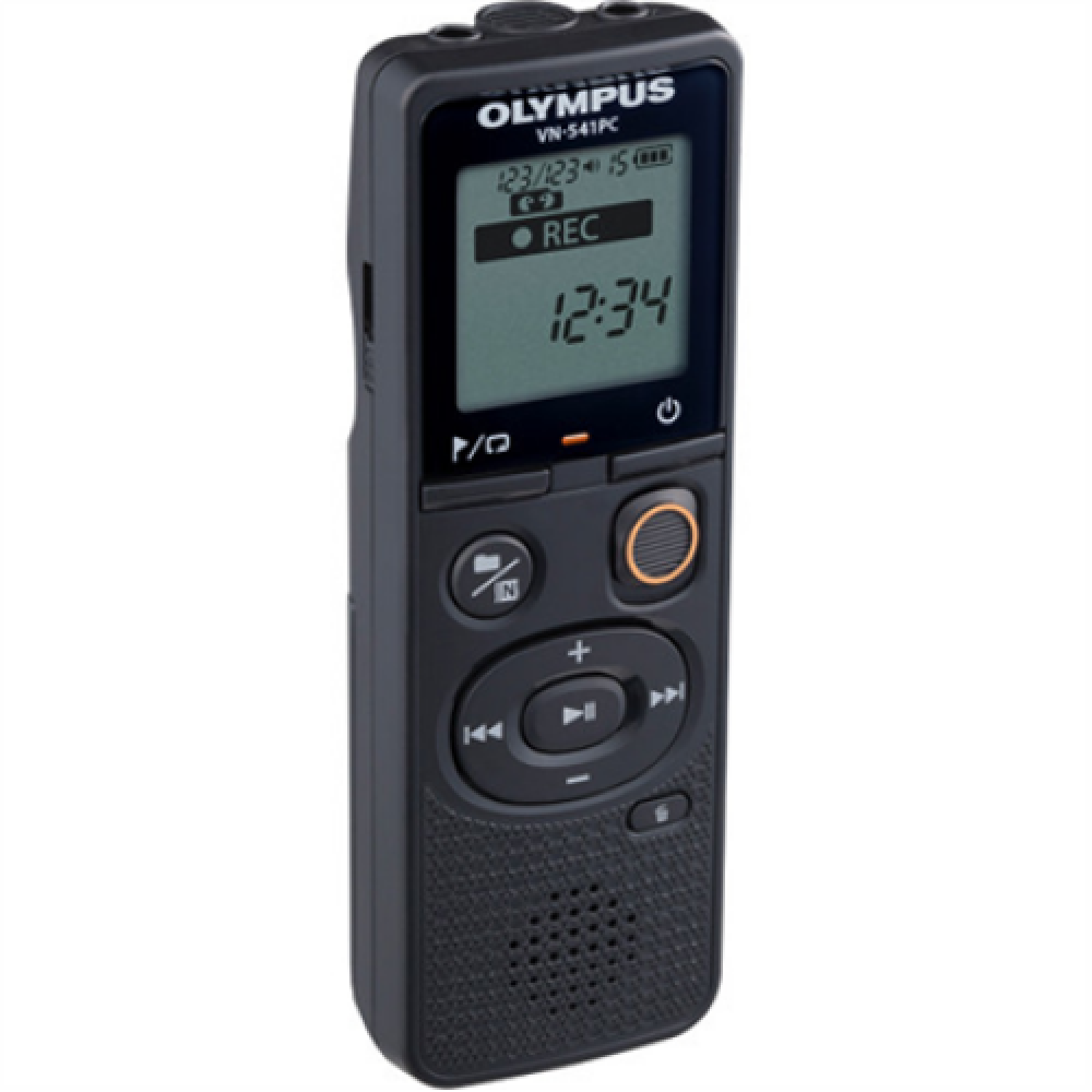 Olympus Digital Voice Recorder VN-541PC Black, WMA, Segment display 1.39,