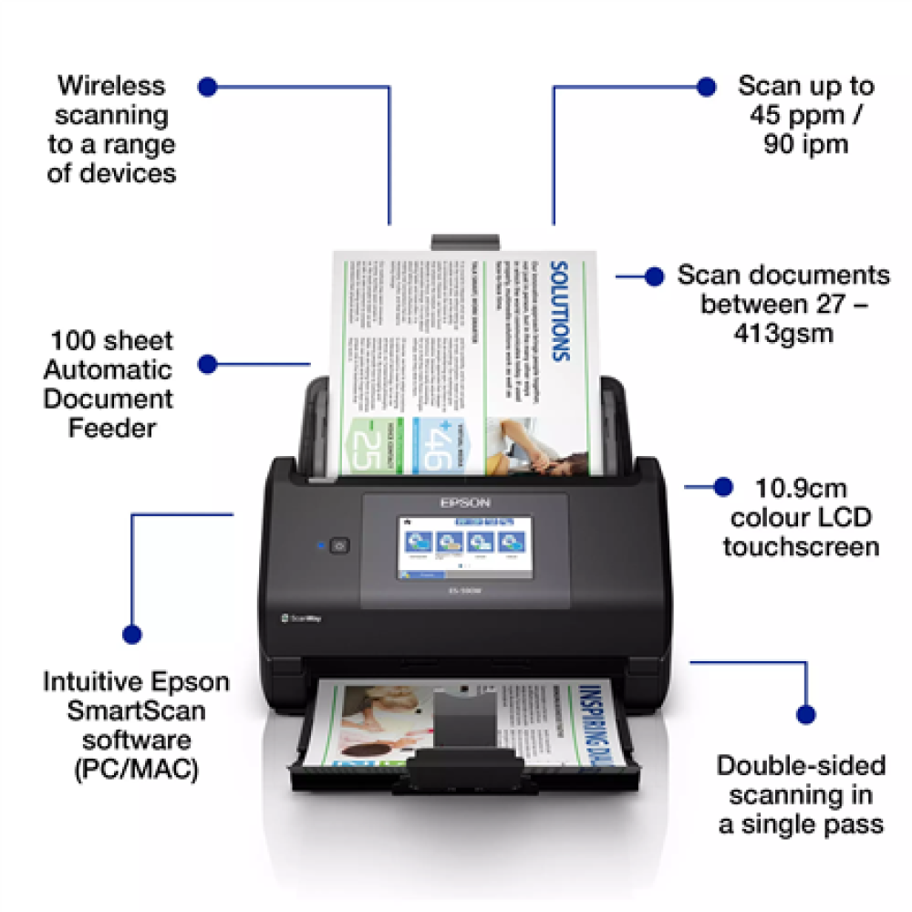 Epson Document scanner , WorkForce ES-590W , Colour