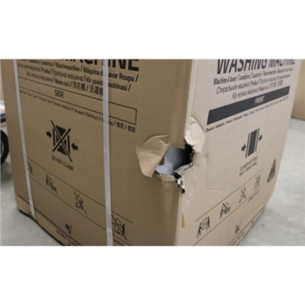 SALE OUT. LG Washing Machine F4WV910P2WE Energy efficiency class A Front loading Washing capacity 10.5 kg 1400 RPM Depth 56.5 cm Width 60 cm Display LED Steam function Direct drive White DAMAGED PACKAGING, SCRATCHES ON SIDE