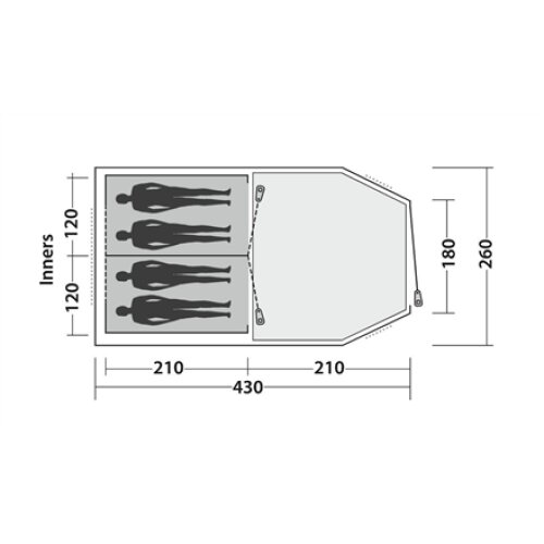 Easy Camp , Tent , Huntsville 400 , 4 person(s)