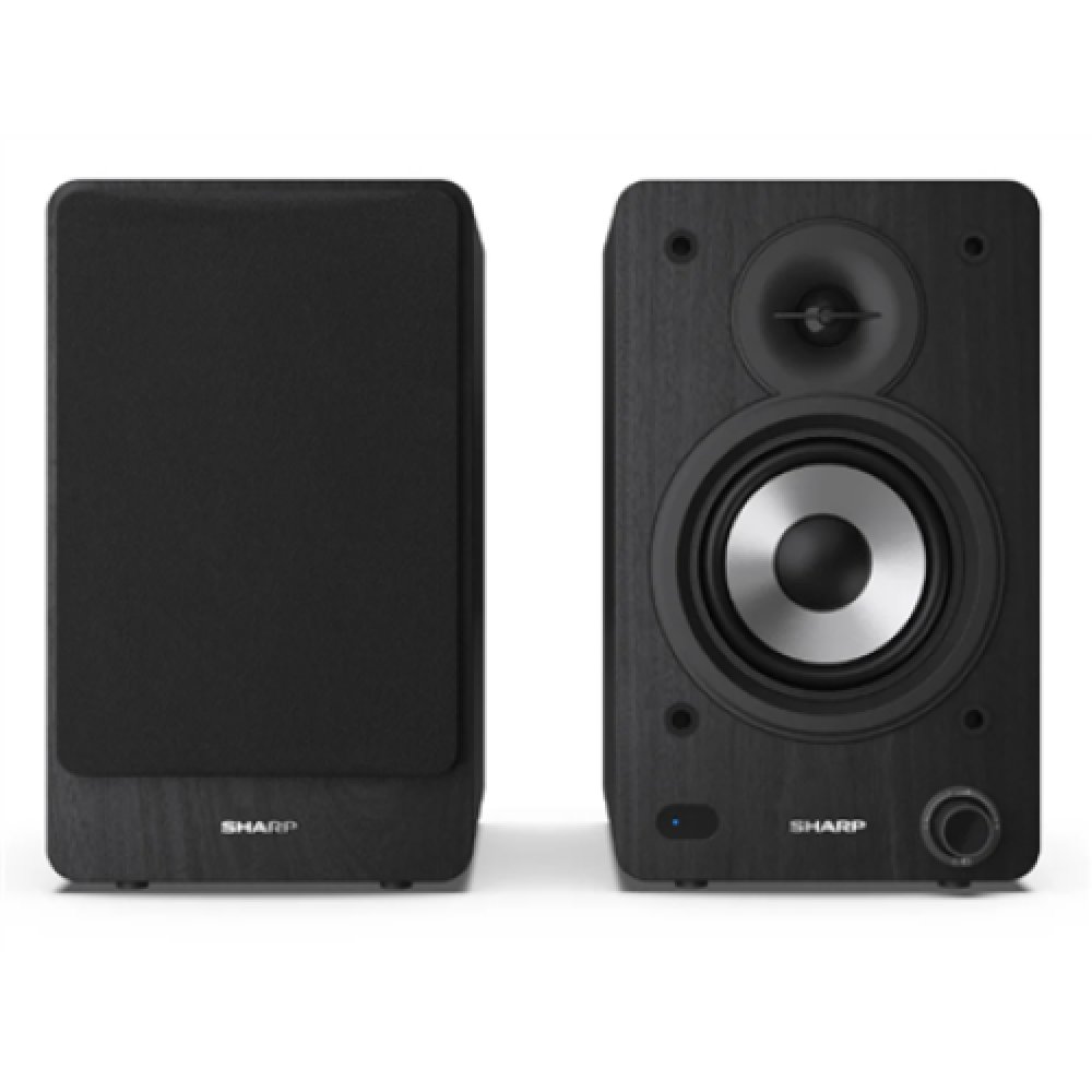 Sharp CP-SS30 Bookshelf Speakers, Black , Sharp , Speakers , CP-SS30(BK) Bookshelf , 60 W , Bluetooth , Black , Wireless connection