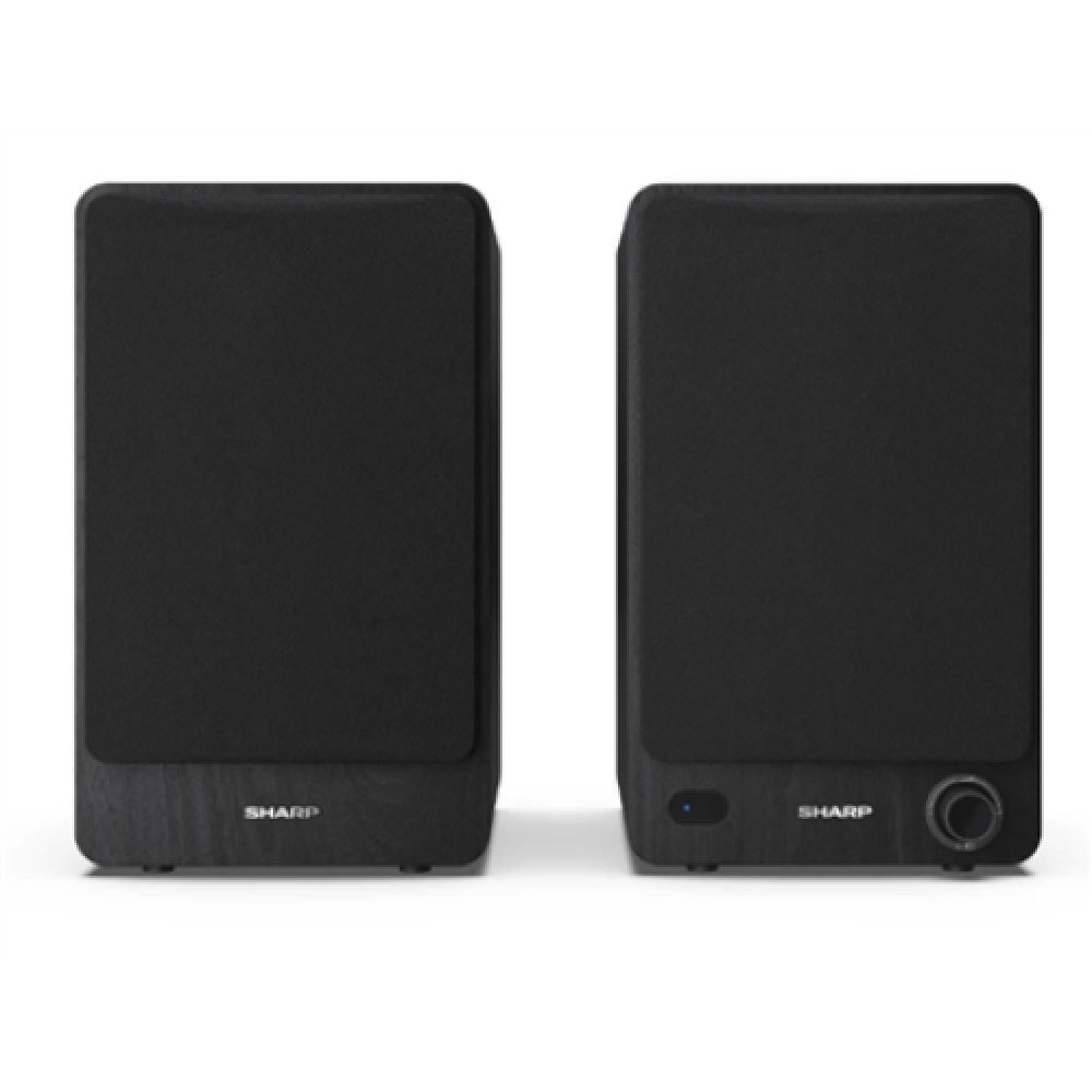 Sharp CP-SS30 Bookshelf Speakers, Black , Sharp , Speakers , CP-SS30(BK) Bookshelf , 60 W , Bluetooth , Black , Wireless connection