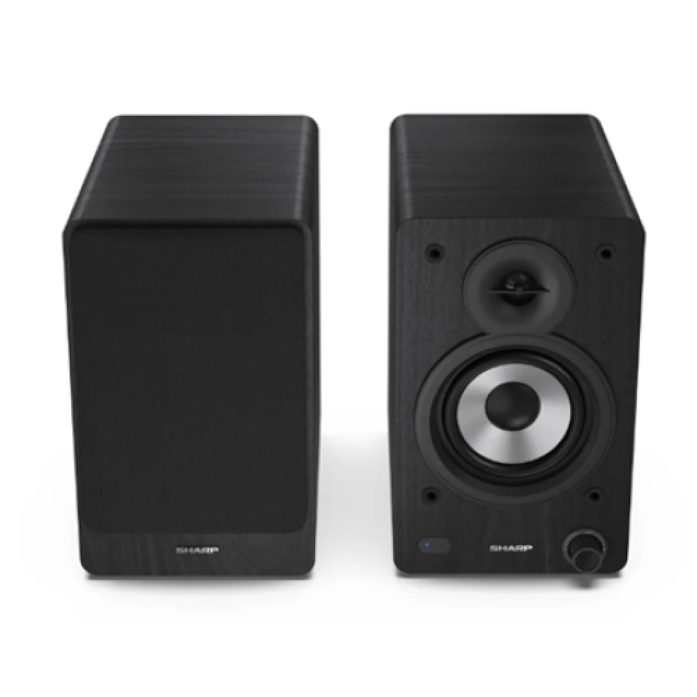Sharp CP-SS30 Bookshelf Speakers, Black , Sharp , Speakers , CP-SS30(BK) Bookshelf , 60 W , Bluetooth , Black , Wireless connection