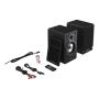 Sharp CP-SS30 Bookshelf Speakers, Black , Sharp , Speakers , CP-SS30(BK) Bookshelf , 60 W , Bluetooth , Black , Wireless connection