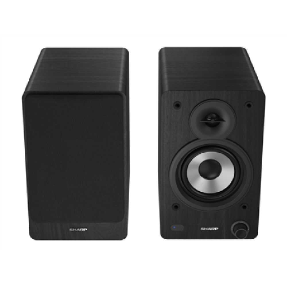 Sharp CP-SS30 Bookshelf Speakers, Black , Sharp , Speakers , CP-SS30(BK) Bookshelf , 60 W , Bluetooth , Black , Wireless connection