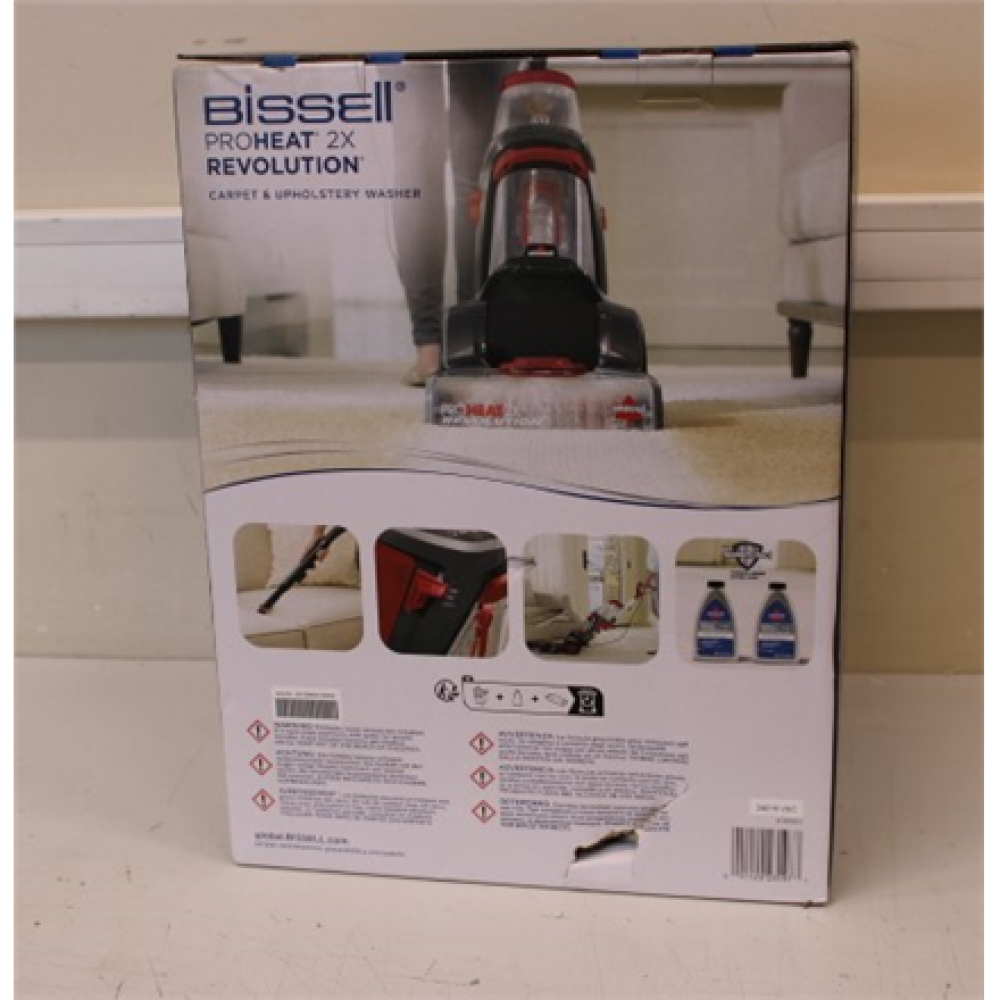 SALE OUT. , Bissell , Carpet Cleaner , ProHeat 2x Revolution , Corded operating , Handstick , Washing function , 800 W , - V , Red/Titanium , Warranty 24 month(s) , DAMAGED PACKAGING