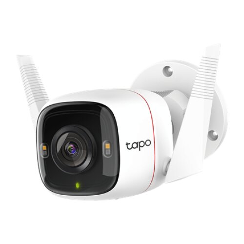 TP-Link Tapo C320WS Outdoor Security Wi-Fi Camera , TP-LINK , Outdoor Security Wi-Fi Camera , C320WS , Bullet , 4 MP , 3.89 mm , IP66 , H.264 , MicroSD