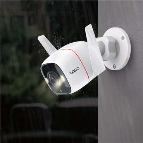 TP-Link Tapo C320WS Outdoor Security Wi-Fi Camera , TP-LINK , Outdoor Security Wi-Fi Camera , C320WS , Bullet , 4 MP , 3.89 mm , IP66 , H.264 , MicroSD