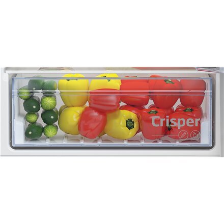 BEKO Refrigerator , BCHA275K41SN , Energy efficiency class E , Built-in , Combi , Height 177.5 cm , No Frost system , Fridge net capacity 193 L , Freezer net capacity 69 L , 38 dB , White