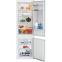 BEKO Refrigerator , BCHA275K41SN , Energy efficiency class E , Built-in , Combi , Height 177.5 cm , No Frost system , Fridge net capacity 193 L , Freezer net capacity 69 L , 38 dB , White