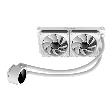 Gamemax CPU Liquid Cooler , ICEBURG 240 DIGITAL WH , White