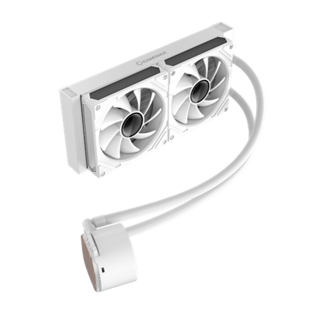 Gamemax CPU Liquid Cooler , ICEBURG 240 DIGITAL WH , White