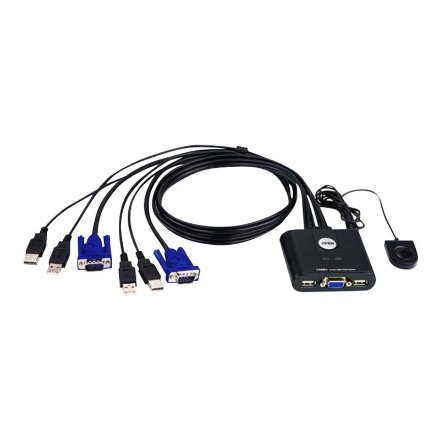 Aten 2-Port USB VGA Cable KVM Switch with Remote Port Selector , Aten , KVM Cable KVM Switches CS22U Search Product or keyword 2-Port USB VGA Cable KVM Switch with Remote Port Selector