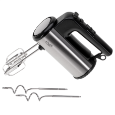 Adler Hand mixer , AD 4232 , Hand Mixer , 900 W , Number of speeds 5 , Turbo mode , Black/Stainless Steel