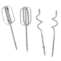 Adler Hand mixer , AD 4232 , Hand Mixer , 900 W , Number of speeds 5 , Turbo mode , Black/Stainless Steel