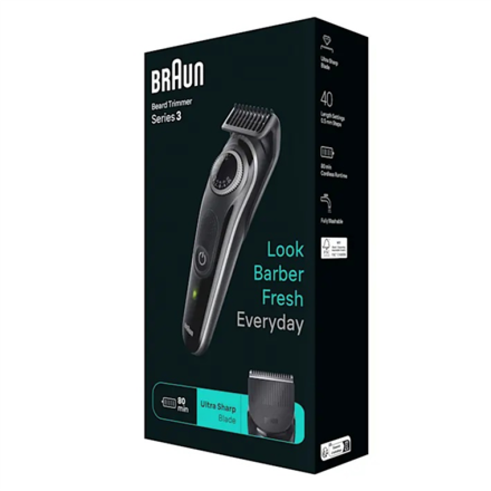 Braun Beard Trimmer , BT3440 Series 3 , Operating time (max) 80 min , NiMH