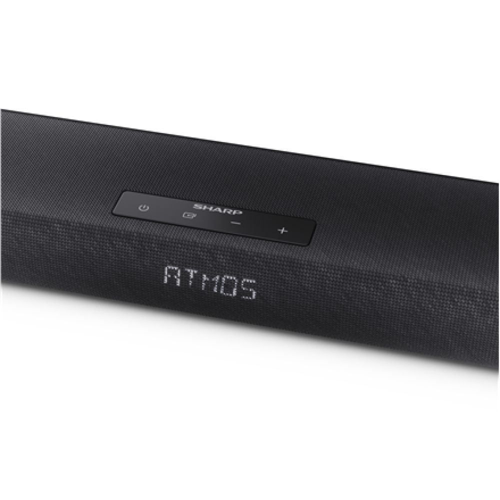 Sharp 2.1ch Ultra-slim Dolby Atmos/DTS Virtual: X Soundbar with Wireless Subwoofer , HT-SBW320 , 360 W , Bluetooth , Black , Wireless connection