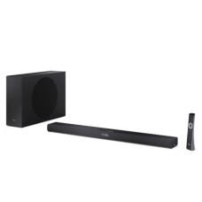 Sharp 2.1ch Ultra-slim Dolby Atmos/DTS Virtual: X Soundbar with Wireless Subwoofer , HT-SBW320 , 360 W , Bluetooth , Black , Wireless connection