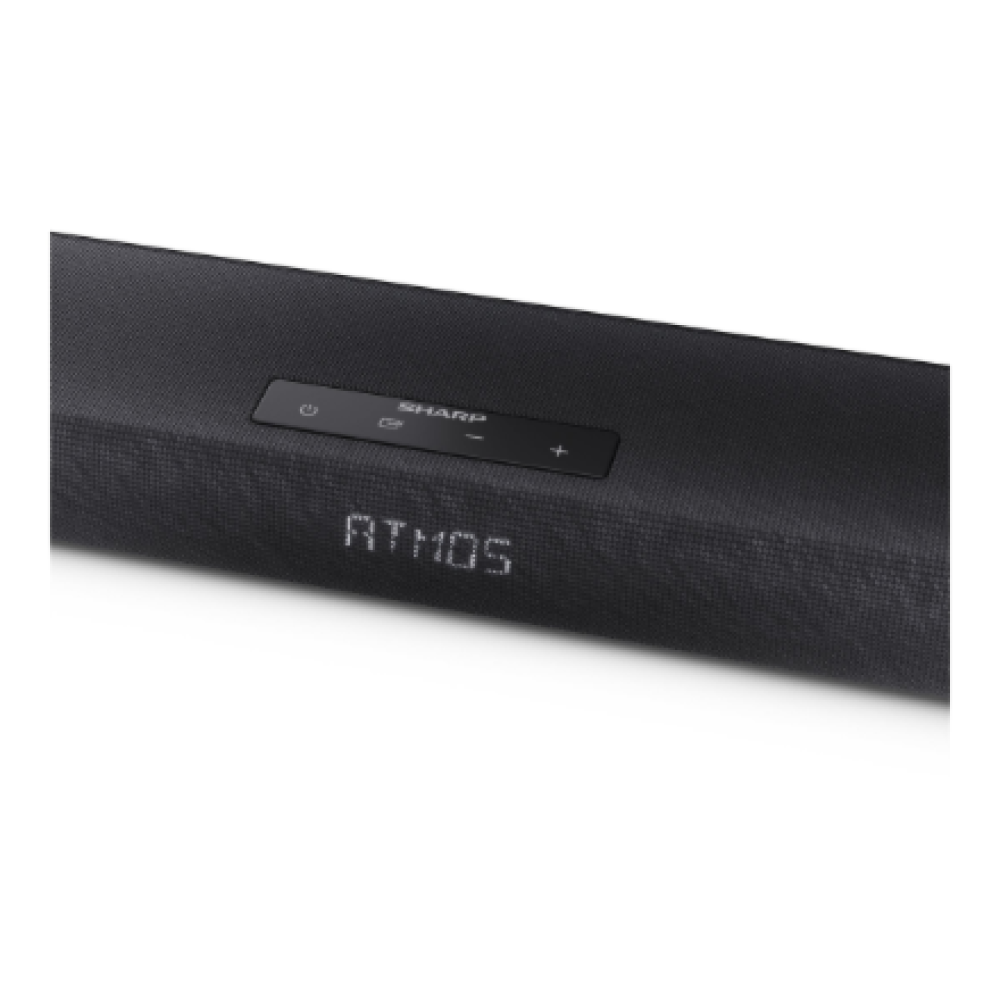 Sharp 2.1ch Ultra-slim Dolby Atmos/DTS Virtual: X Soundbar with Wireless Subwoofer , HT-SBW320 , 360 W , Bluetooth , Black , Wireless connection