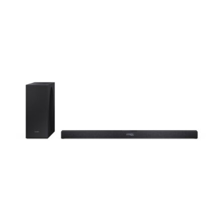Sharp 2.1ch Ultra-slim Dolby Atmos/DTS Virtual: X Soundbar with Wireless Subwoofer , HT-SBW320 , 360 W , Bluetooth , Wireless connection , Black