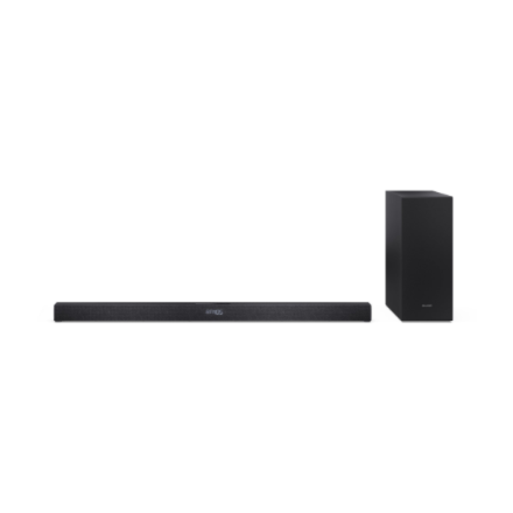 Sharp 2.1ch Ultra-slim Dolby Atmos/DTS Virtual: X Soundbar with Wireless Subwoofer , HT-SBW320 , 360 W , Bluetooth , Black , Wireless connection