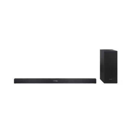 Sharp 2.1ch Ultra-slim Dolby Atmos/DTS Virtual: X Soundbar with Wireless Subwoofer , HT-SBW320 , 360 W , Bluetooth , Wireless connection , Black