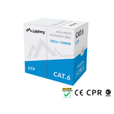 Lanberg , LAN Cable Cat.6 UTP Solid CU CPR + Fluke Passed , LCU6-11CU-0305-S