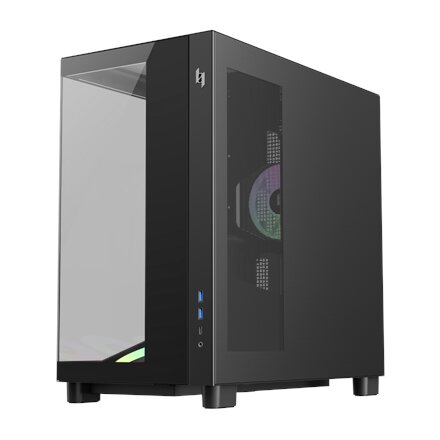 Gamemax Case , NEX C53 BK , ATX/BTF