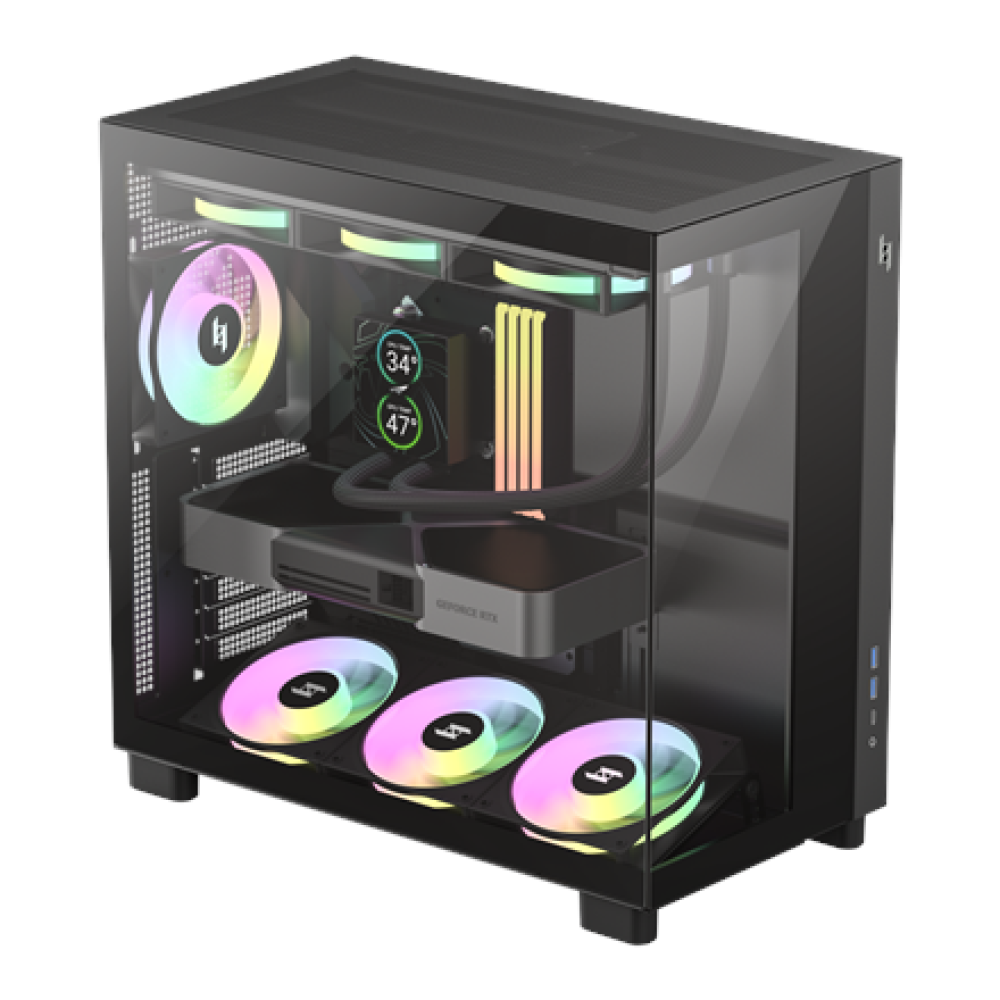 Gamemax Case , NEX C53 BK , ATX/BTF
