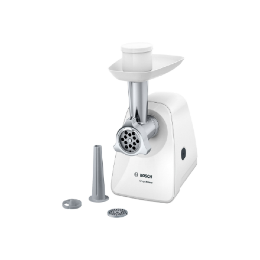 Bosch , Meat mincer SmartPower , MFW2510W , White , 350 W , Number of speeds 1 , 2 Discs: 3.8 and 8 mm; Sausage filler accessory.