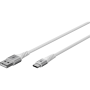 Goobay USB-C to USB-A Supersoft Textile Cable with Metal Plugs , 74531