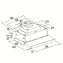 CATA Hood , TFH 6830 GBK , Telescopic , Energy efficiency class A+++ , Width 60 cm , 795 m³/h , Electronic , LED , Black Glass