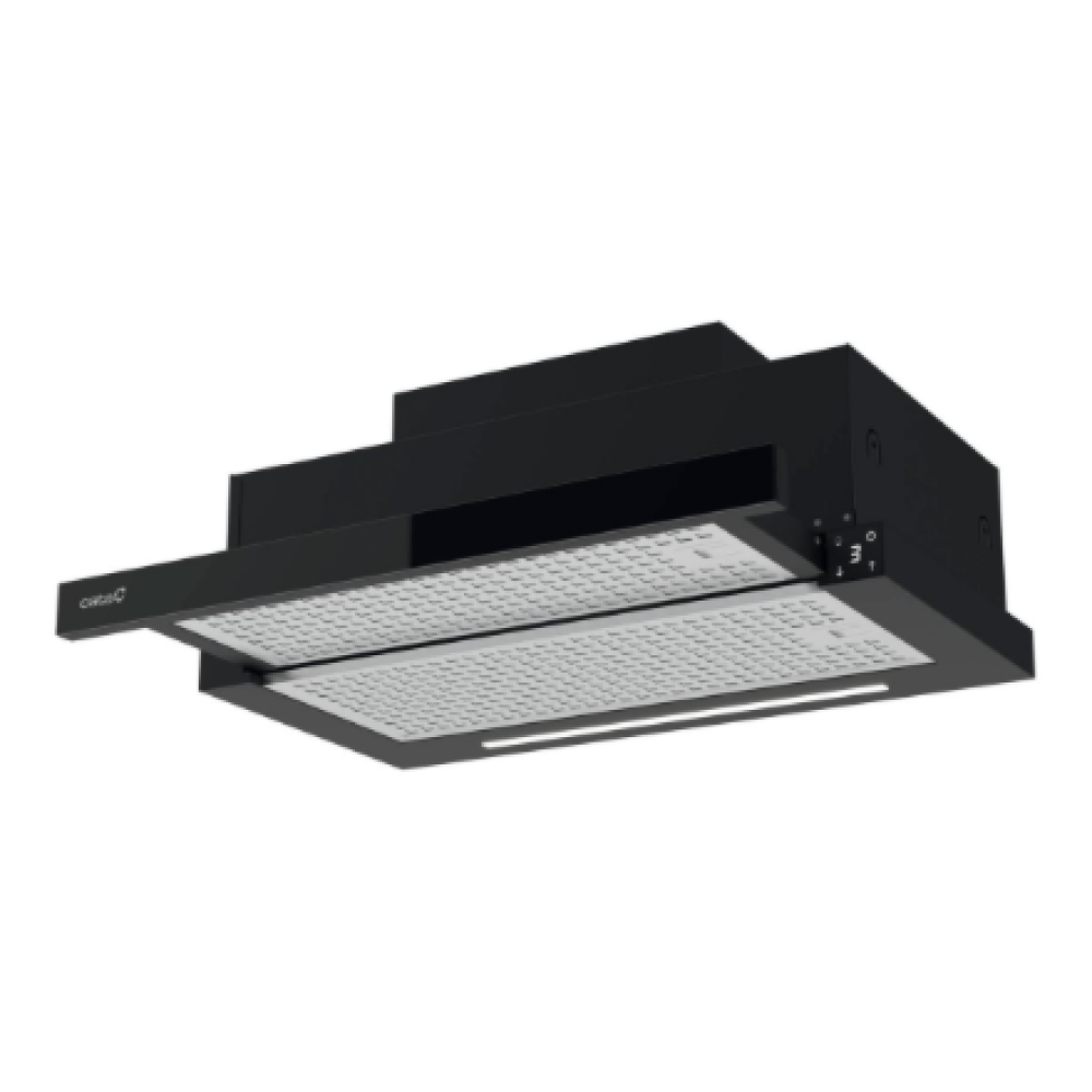 CATA Hood , TFH 6830 GBK , Telescopic , Energy efficiency class A+++ , Width 60 cm , 795 m³/h , Electronic , LED , Black Glass