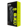 Braun , Shaver , 51-W1500s , Operating time (max) 50 min , Wet & Dry , Black/White