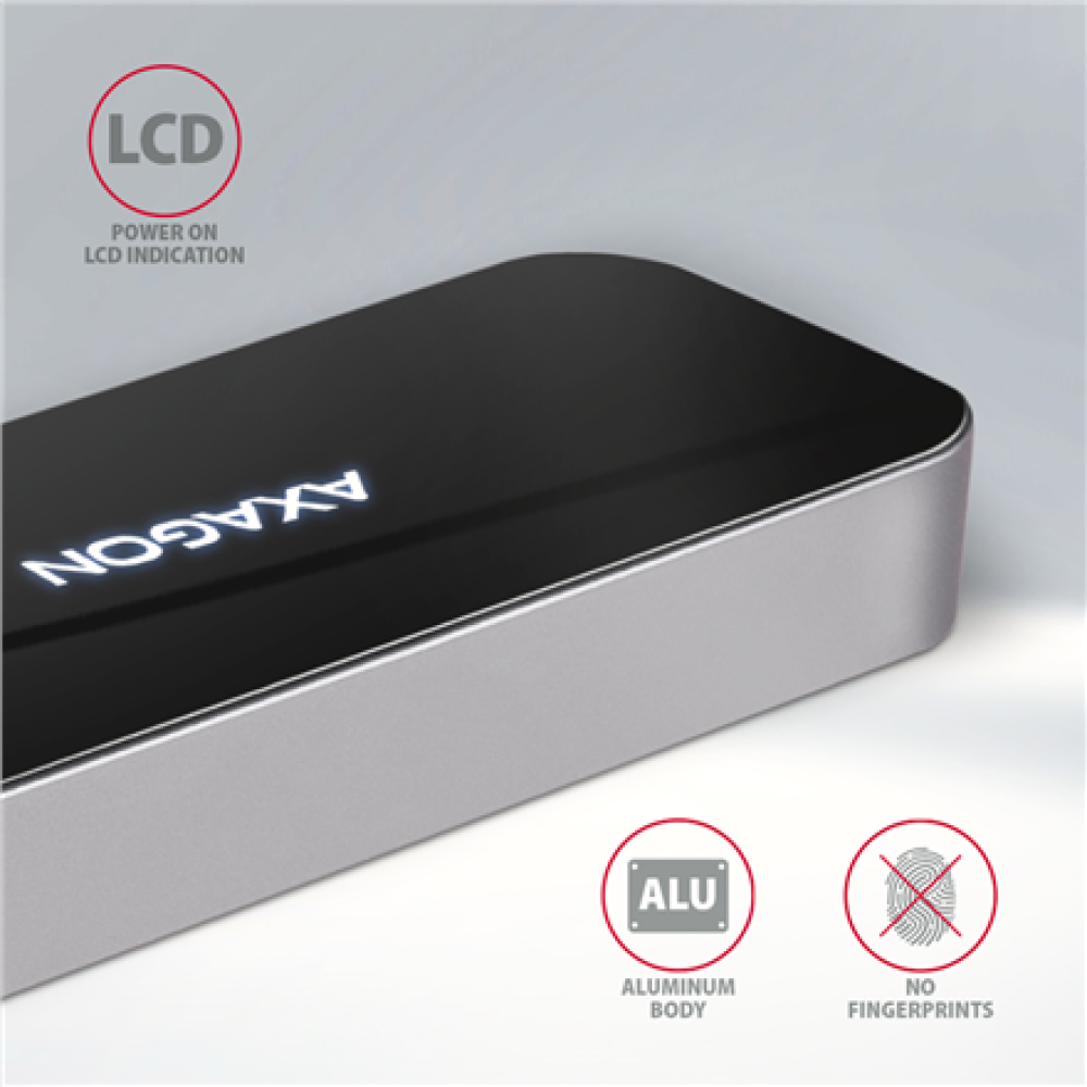 AXAGON SuperSpeed USB-C Combo 6in1 Hub , HMC-6H4A