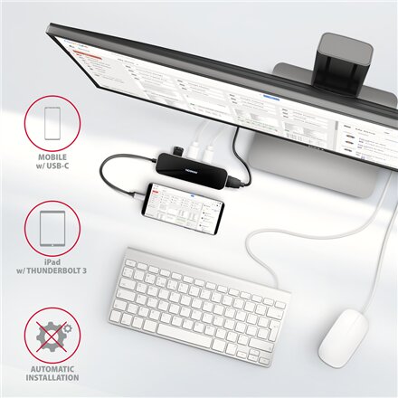 AXAGON SuperSpeed USB-C Combo 6in1 Hub , HMC-6H4A