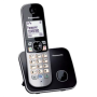 Panasonic , Cordless , KX-TG6811FXB , Built-in display , Caller ID , Black , Conference call , Phonebook capacity 120 entries , Speakerphone , Wireless connection
