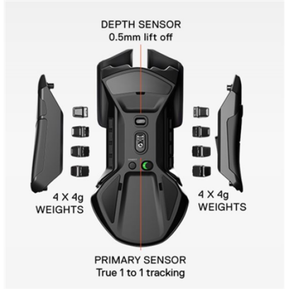 SteelSeries Wireless, Gaming mouse, Y, Rival 650, SteelSeries TrueMove3+ Dual Sensor System. Primary Sensor - TrueMove 3 Optical Gaming Sensor; Secondary Sensor - Depth Sensing Linear Optical Detection, Yes, RGB LED light