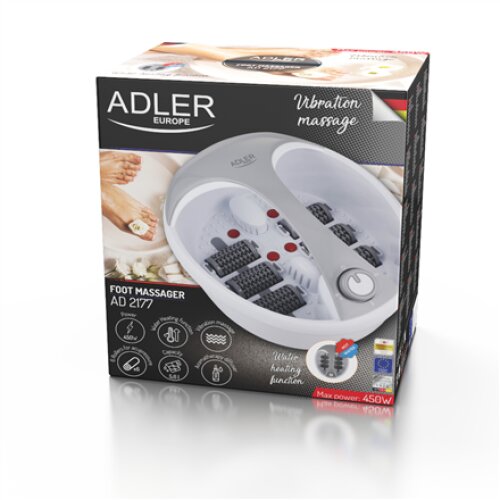 Adler , Foot massager , AD 2177 , Warranty 24 month(s) , 450 W , White/Silver