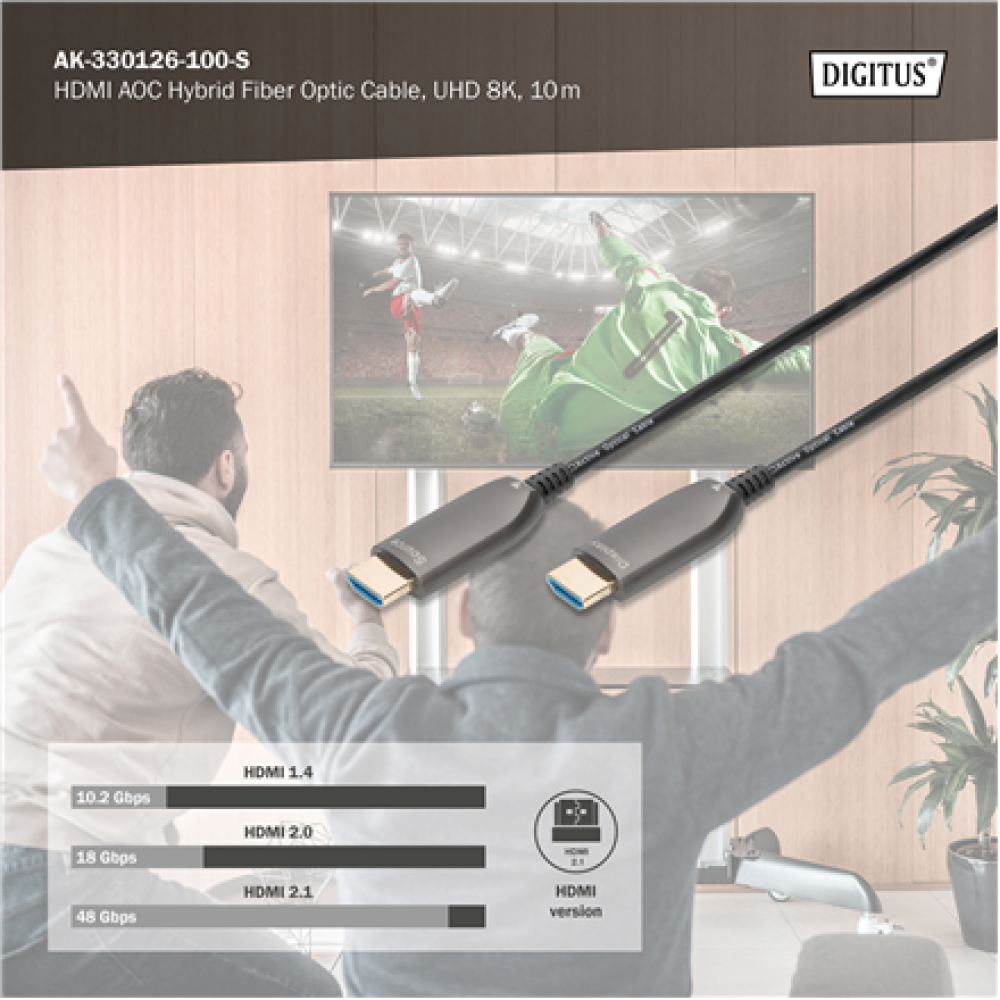 Digitus Connection Cable , HDMI to HDMI , 10 m