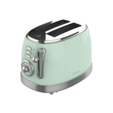 Cecotec Toaster , Toast&Taste 800 Vintage , Power 850 W , Number of slots 2 , Housing material Stainless steel , Light Green Cecotec Toaster , Toast&Taste 800 Vintage , Power 850 W , Number of slots 2 , Housing material Stainless steel , Light Green