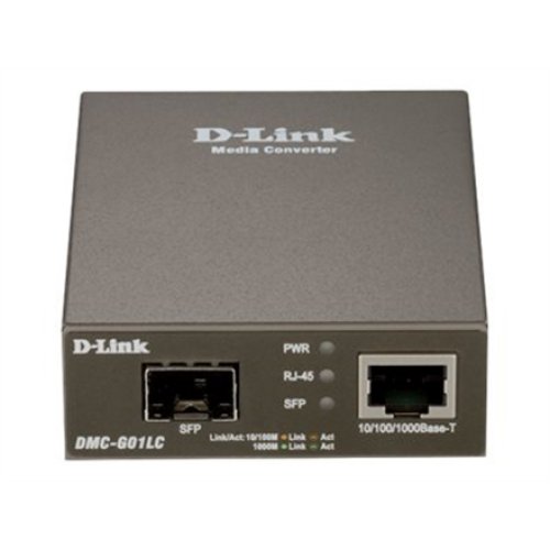 D-Link , 1000BaseT to SFP Standalone Media Converter , DMC-G01LC , Gigabit SFP port , 10/100/1000 Mbps port
