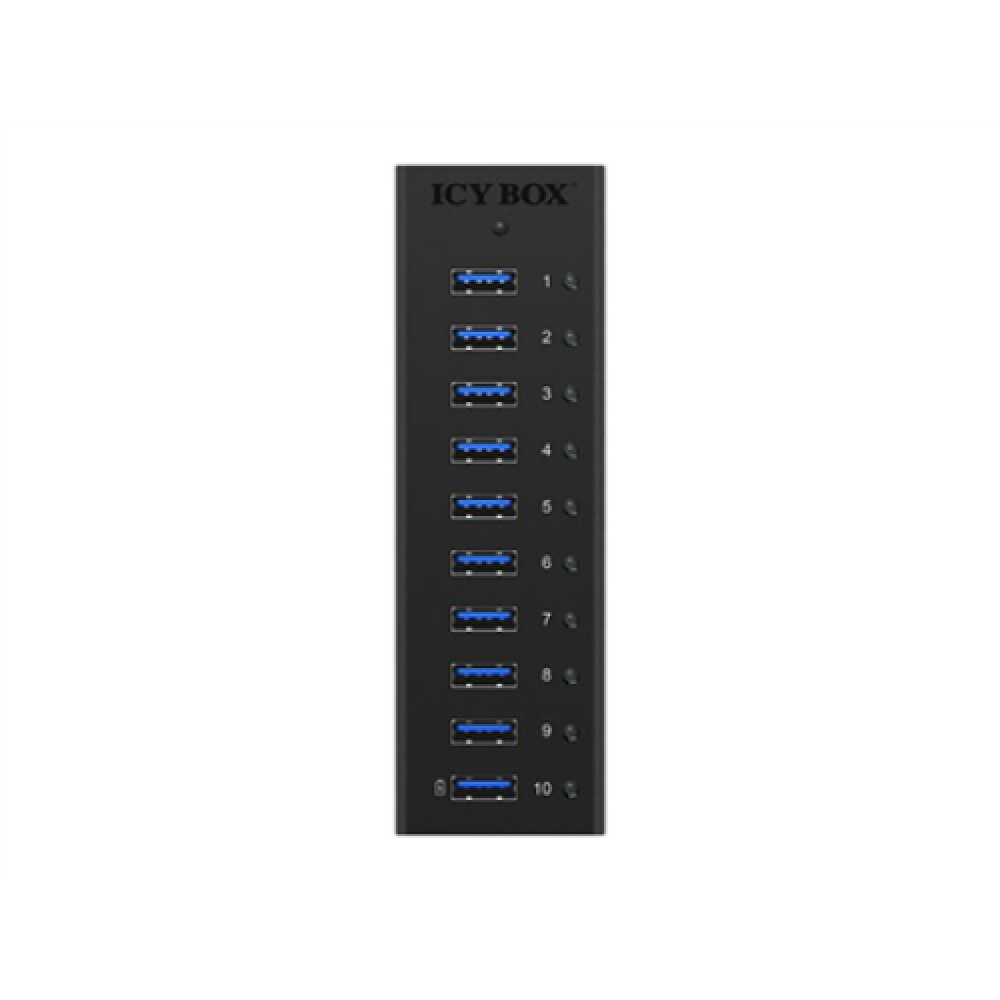 Raidsonic , 10 port USB 3.0 Hub , Icy Box IB-AC6110